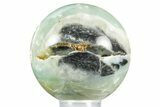 Polished Blue Utah Sky Calcite Sphere - Utah #371121-1